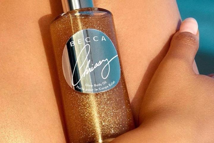 Масло для тела с шимером becca