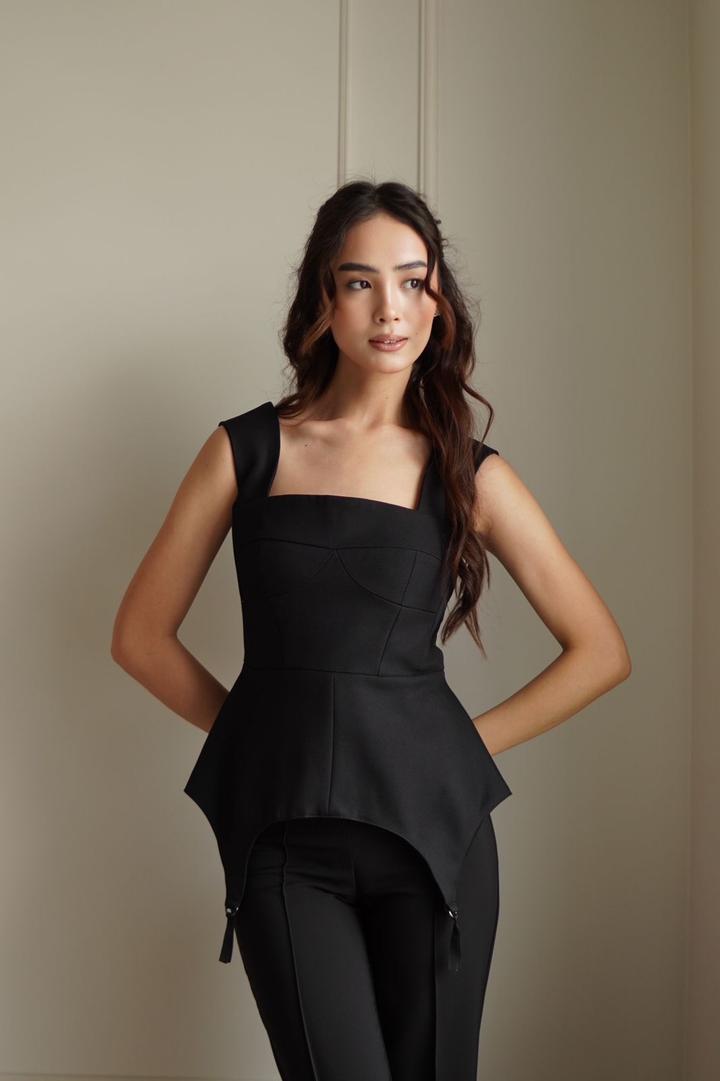 Черный корсет новый