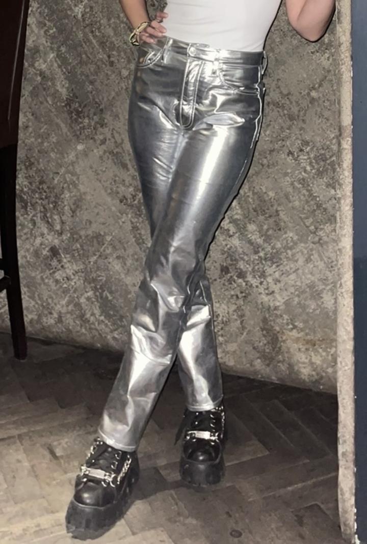 Металлические брюки