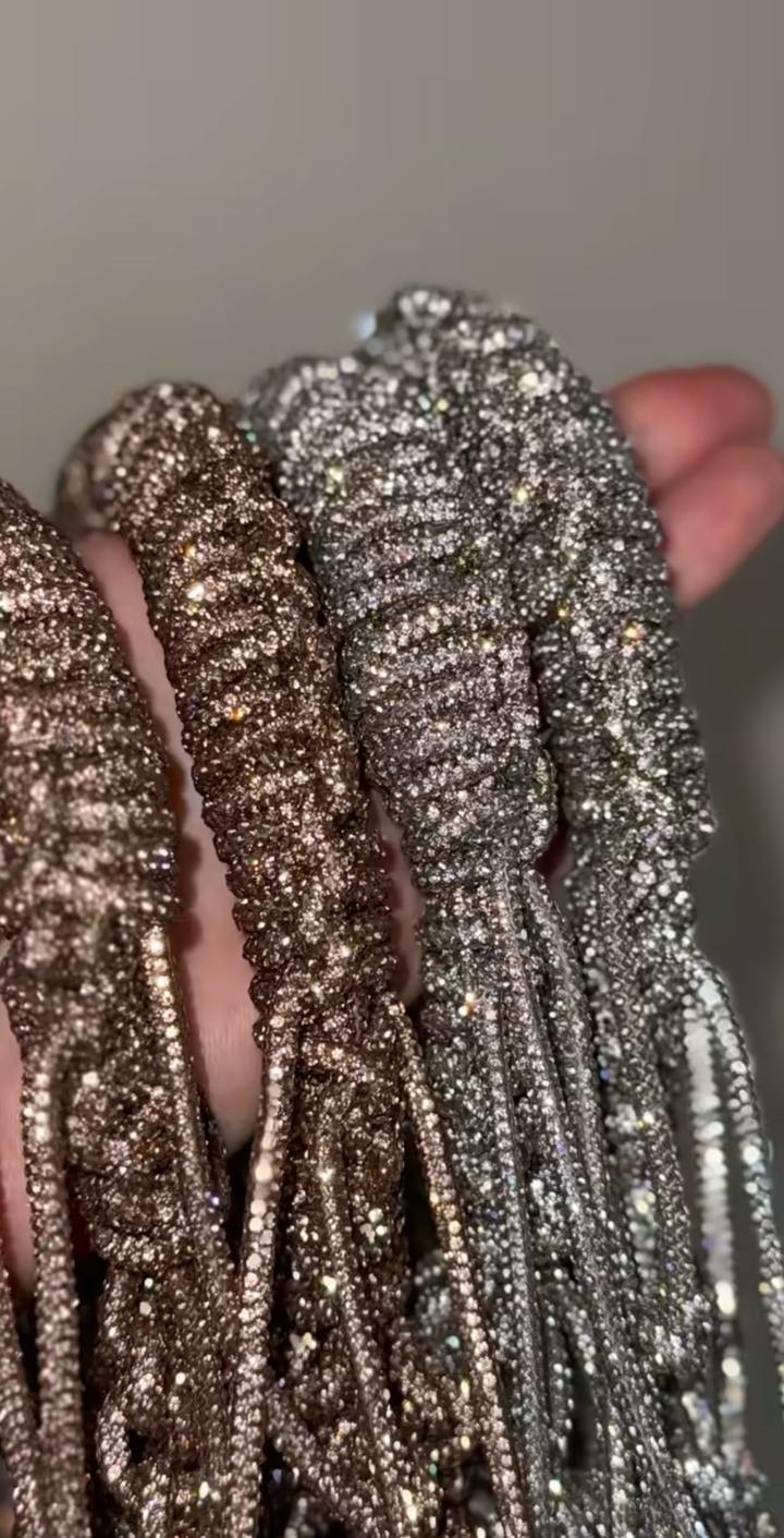 Серебряная сумка/авоська Айқай от бренда МӘРТ