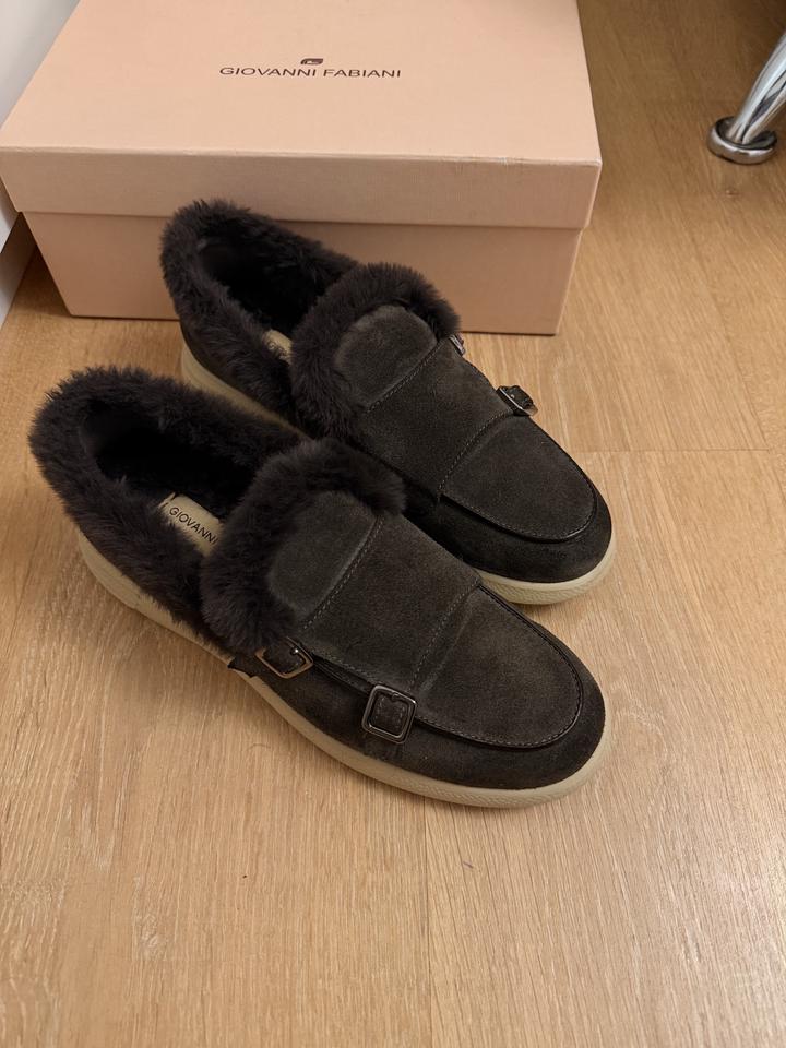 Зимние лоферы Giovanni Fabiani