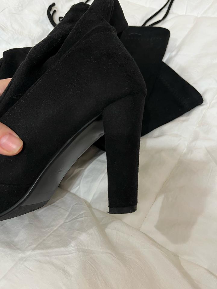 Замшевые ботфорты-чулки 37р.