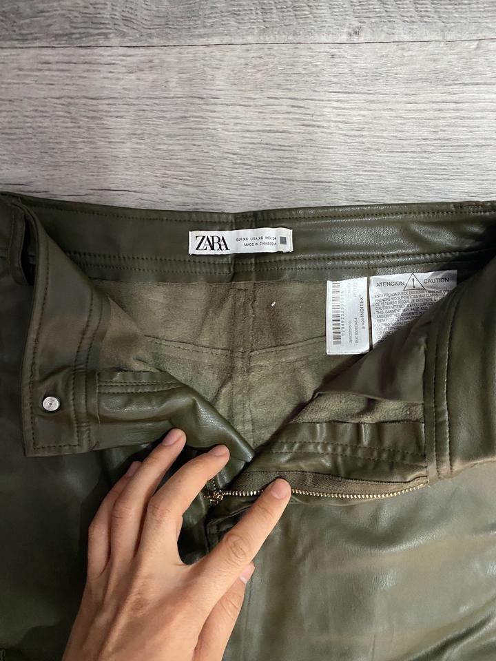 Кожаная юбка Zara