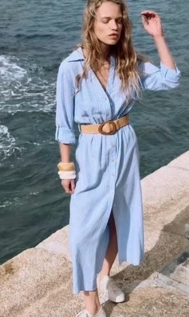 Платье-рубашка Zara с поясом