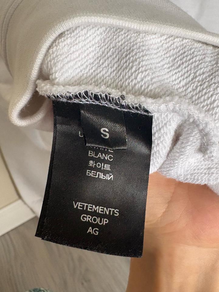 Худи Vetements белое