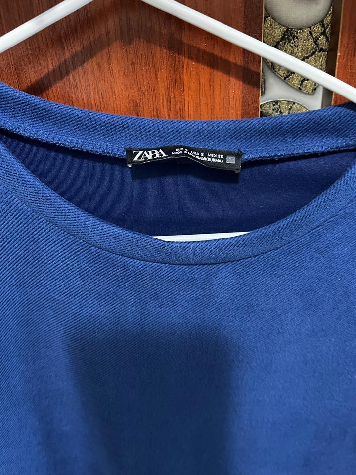 Замш синее платье Zara