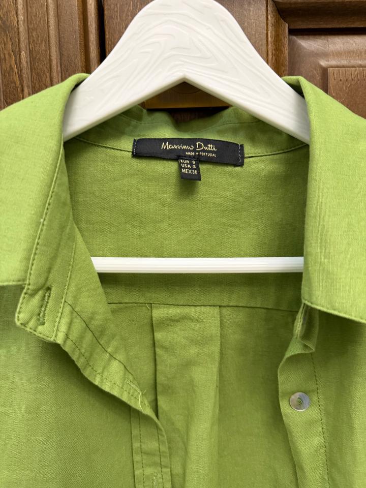 Рубашка из 100% льна от Massimo dutti