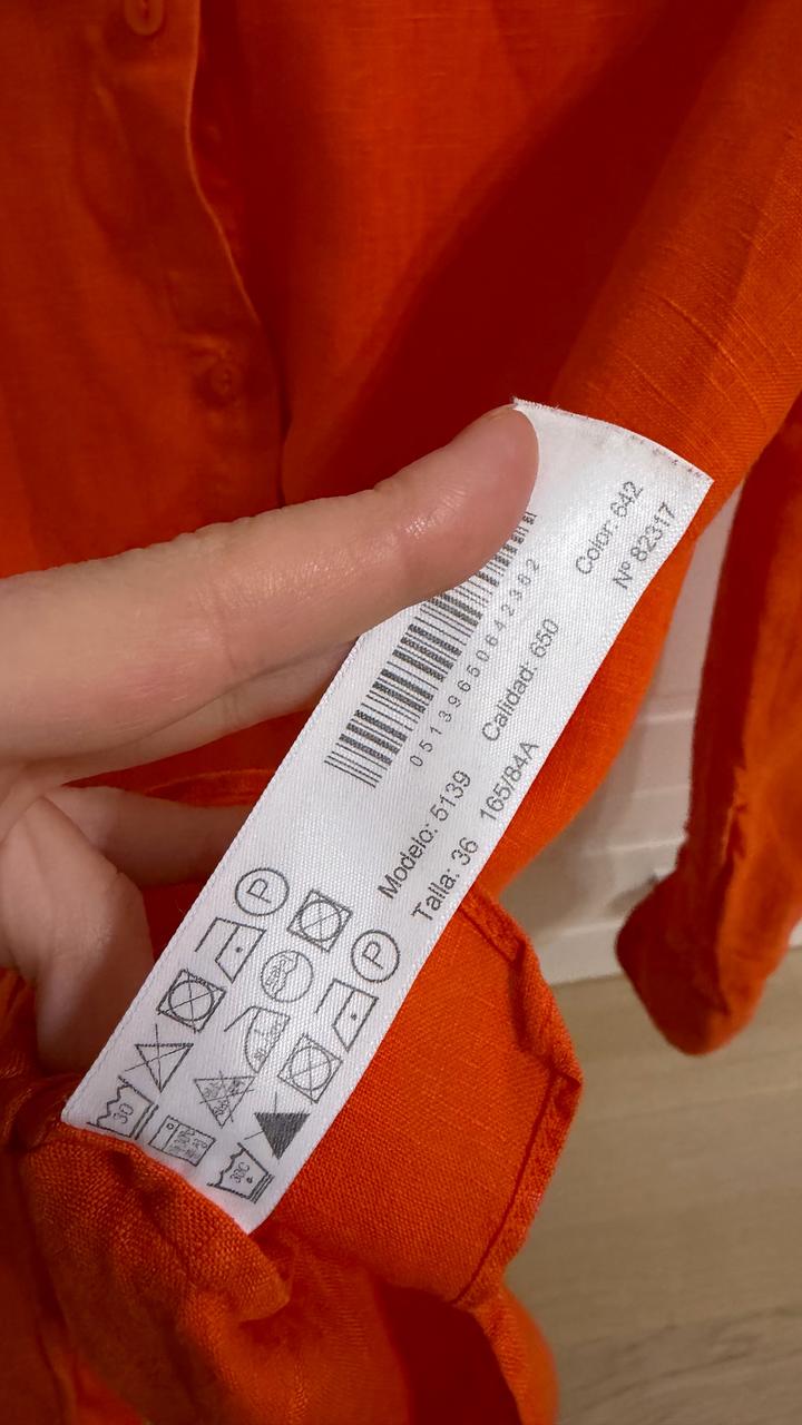Льняная рубашка Massimo Dutti