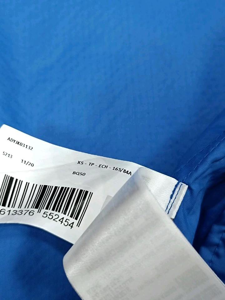 Мужская ветровка нейлон спорт синяя