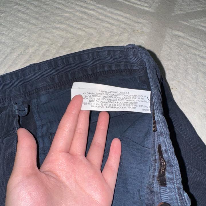 темно синие брюки massimo dutti