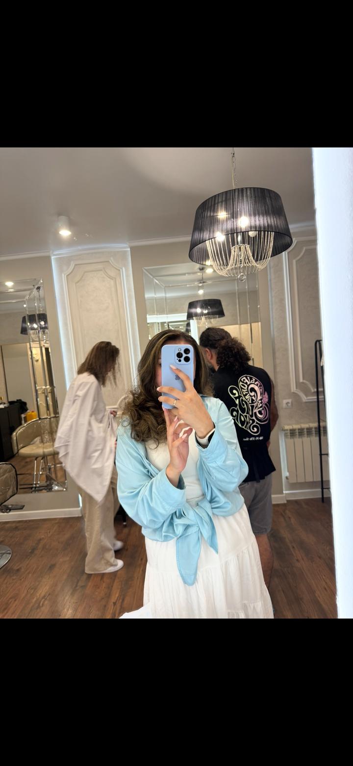 Синий рубашка