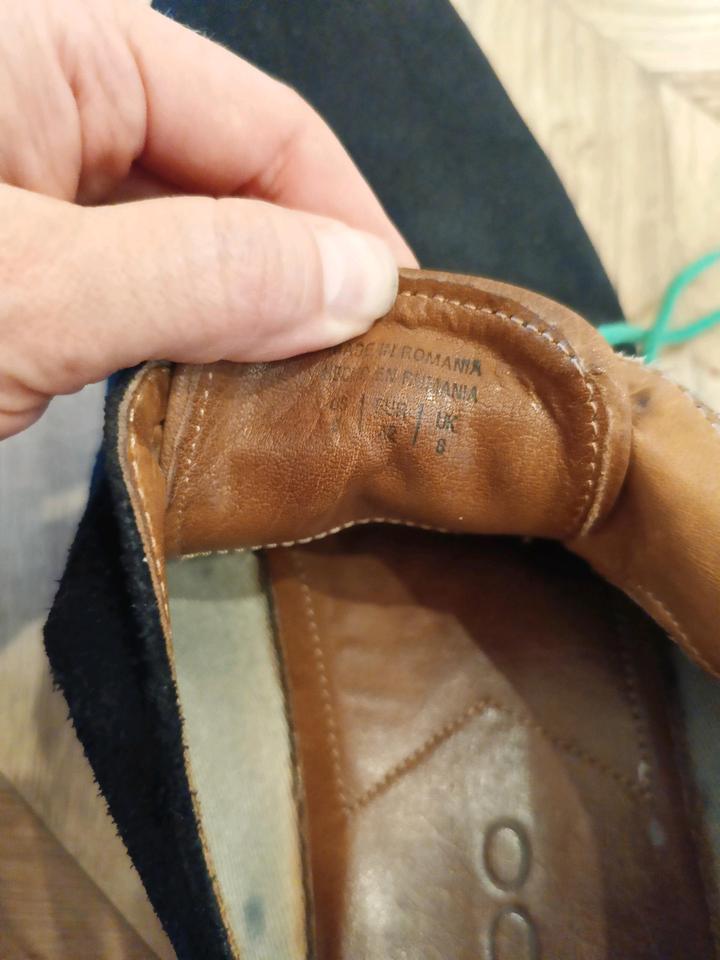 Ботинки мужские замшевые синие Aldo