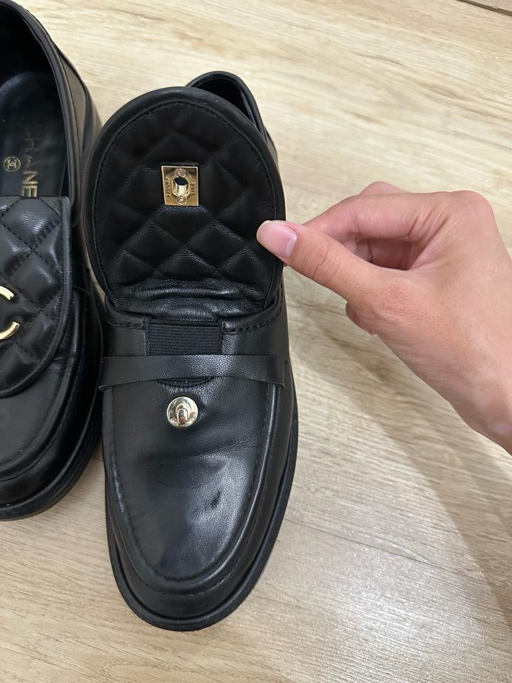 Лоферы черные Chanel