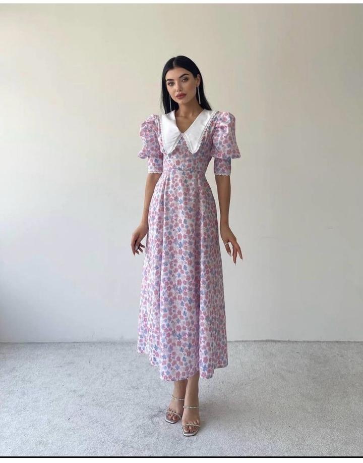 Платье нежно розовый