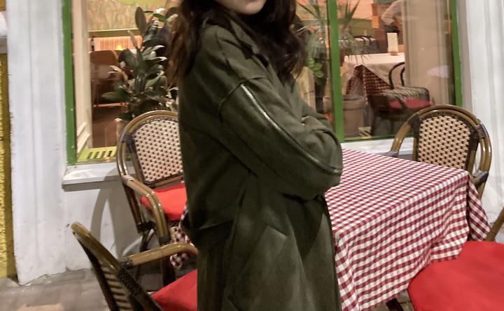 тренч в цвете хаки