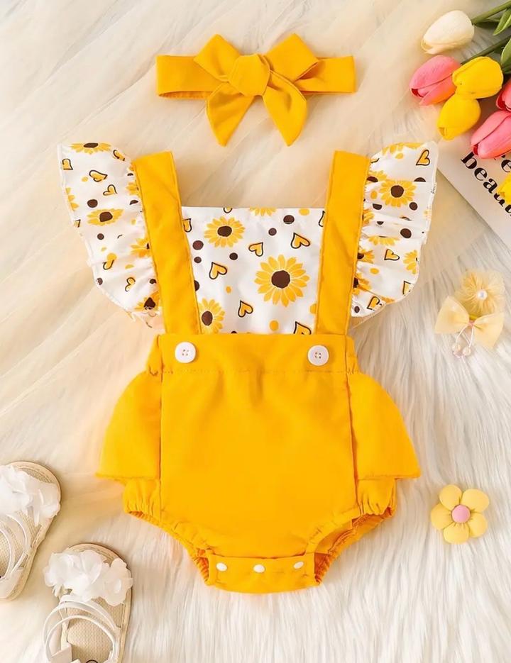 Яркий комплект для малышки 💛