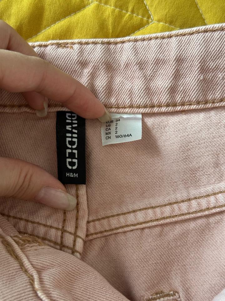 Джинсы пудровые wide leg