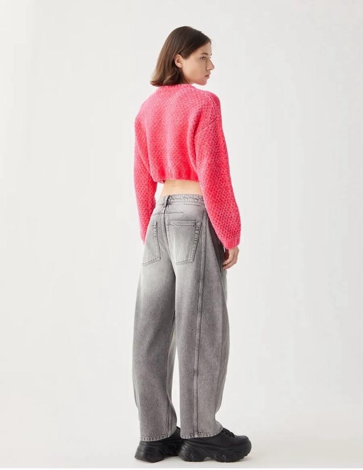 Джинсы бананы BARREL FIT широкие