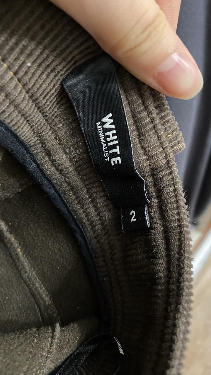 брюки из плотного вельвета