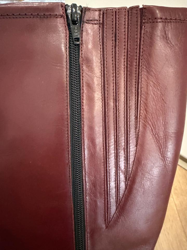 Бордовые сапоги HOGL