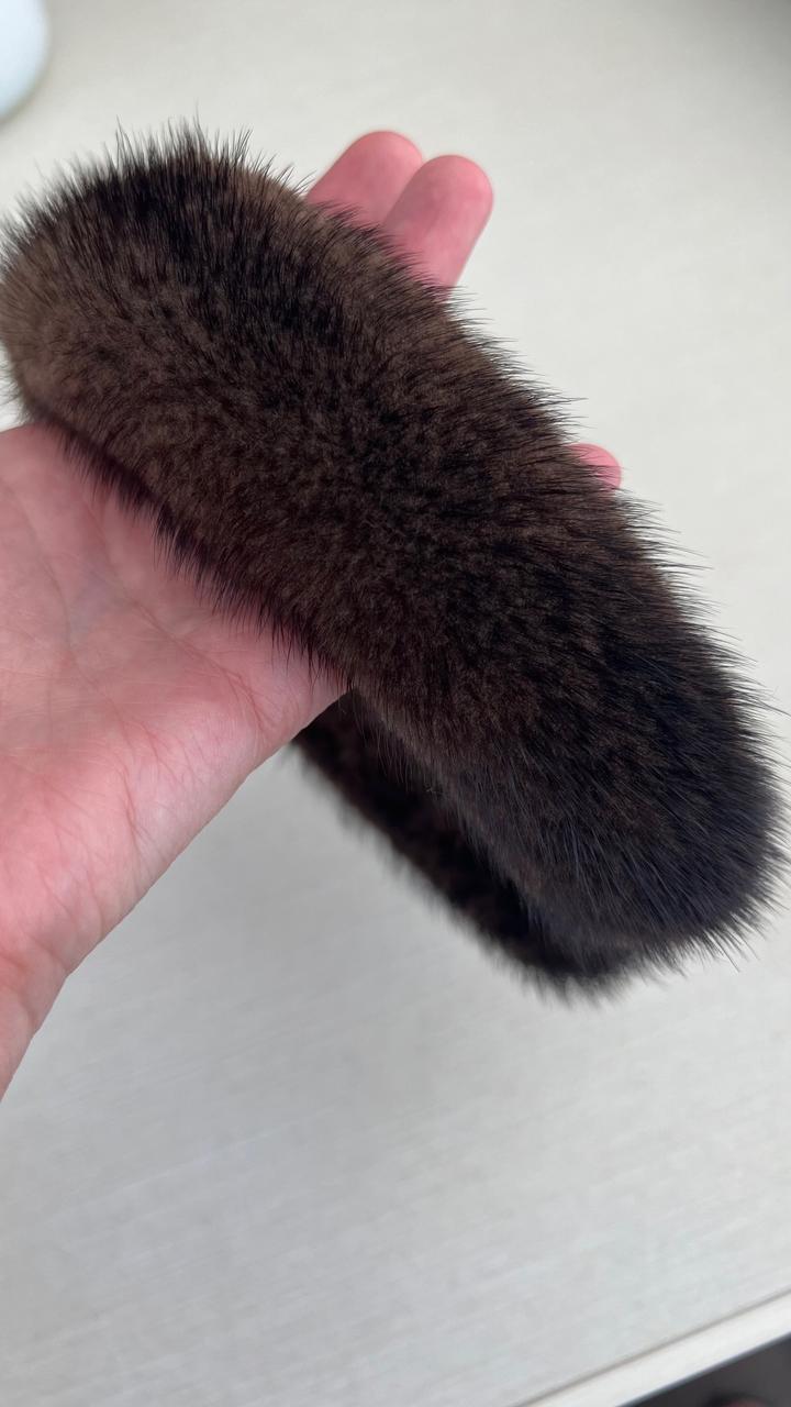 Ободок из натуральной норки