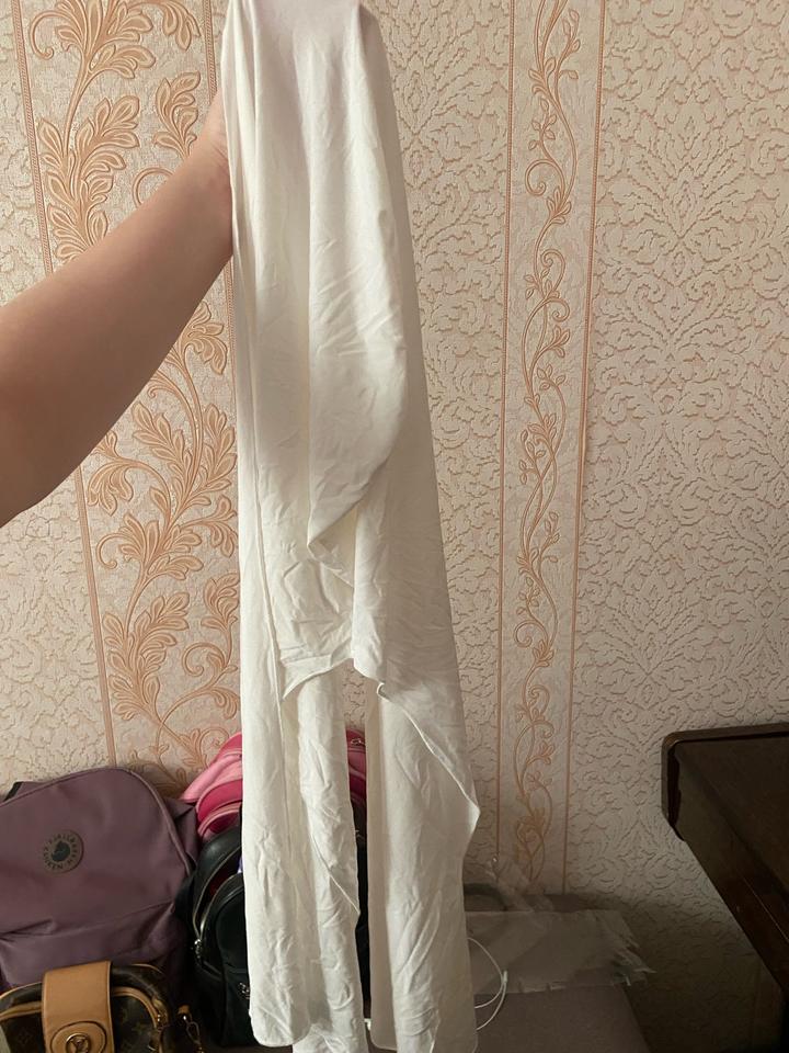 Белый платок/шарф для ухтишек🤍