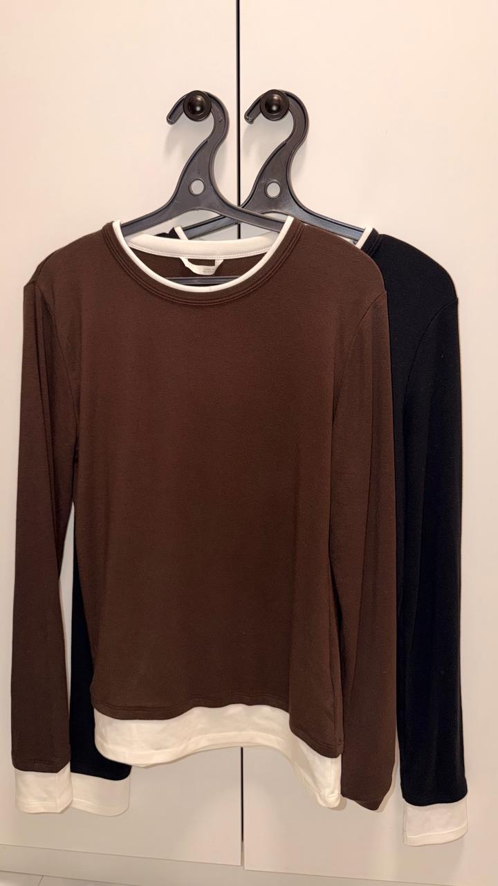 Две пары лонгслива zara 16.000