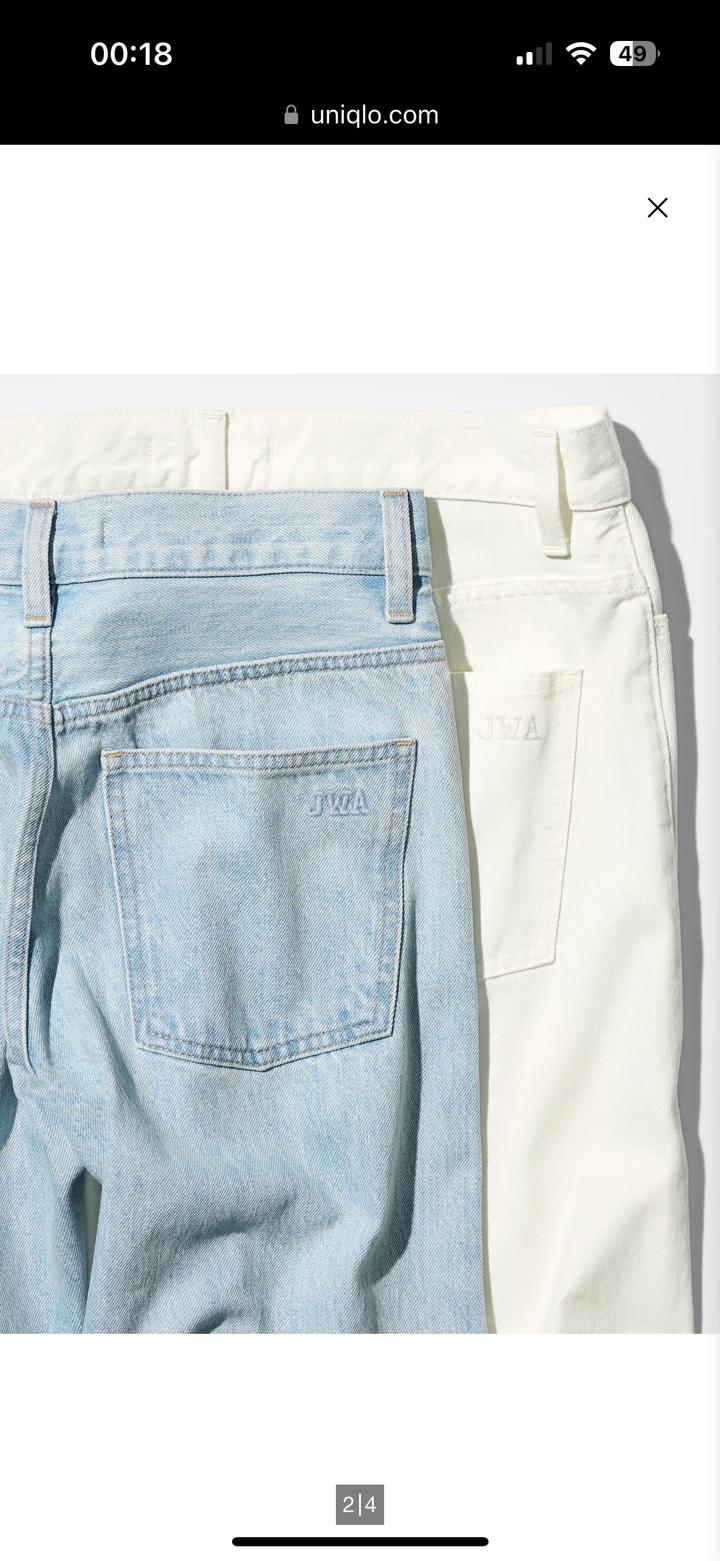 Джинсы uniqlo x jw anderson