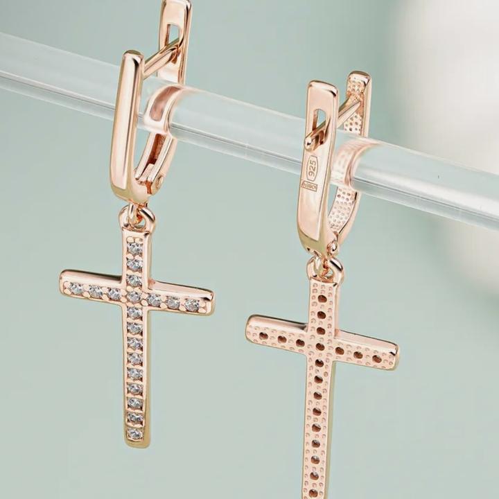 Серьги кресты