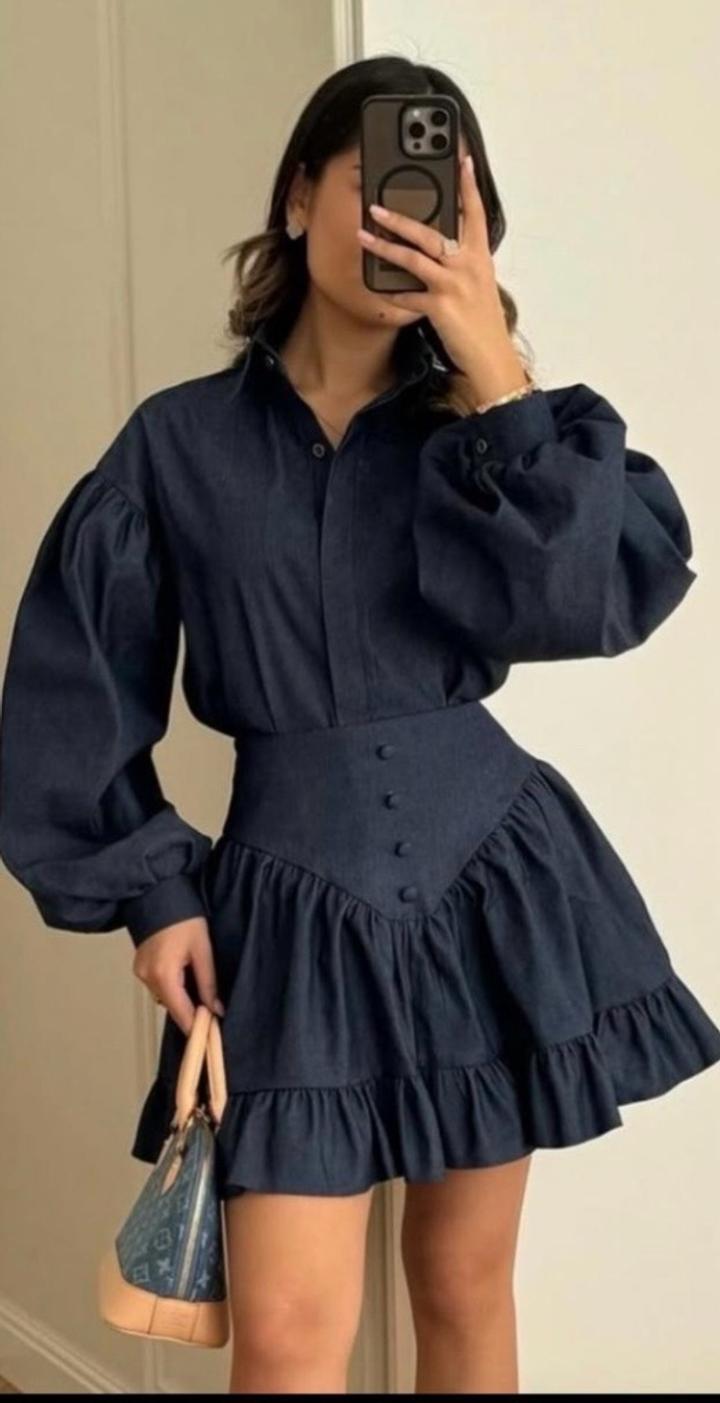 костюм повседневный темно-синий