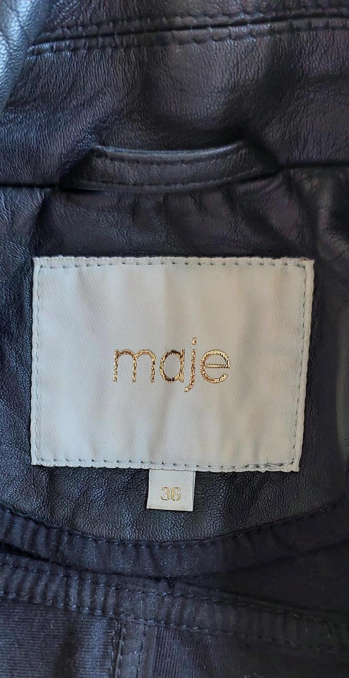 Кожаная куртка Maje