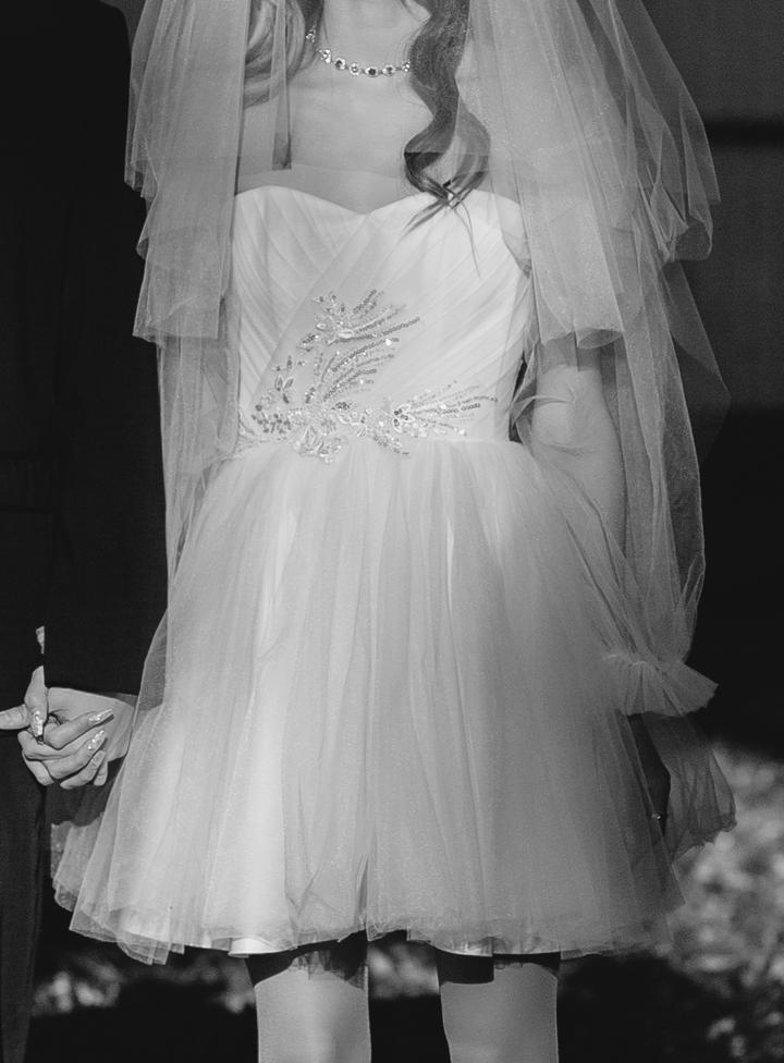 Короткое свадебное платье