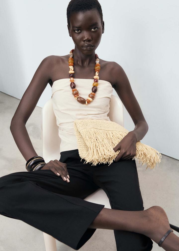 Брюки mango прямые свободные xs 34