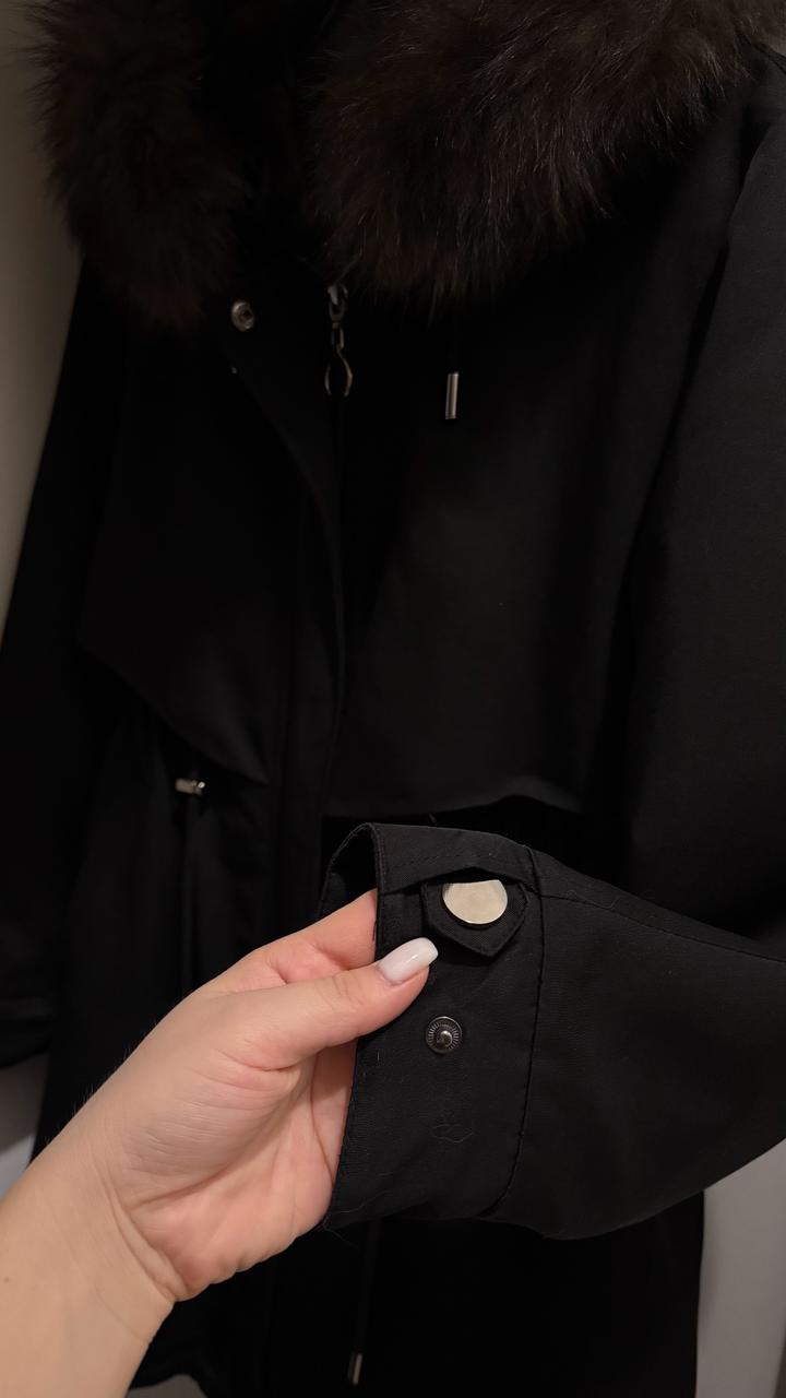 Черная парка/куртка зима