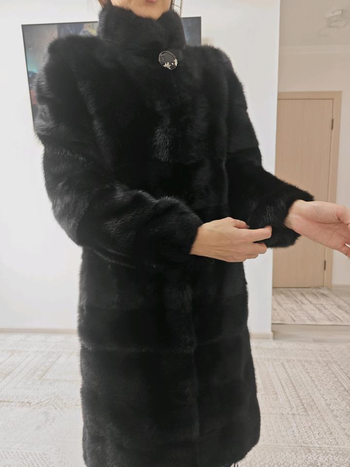 Натуральная норка черный бриллиант