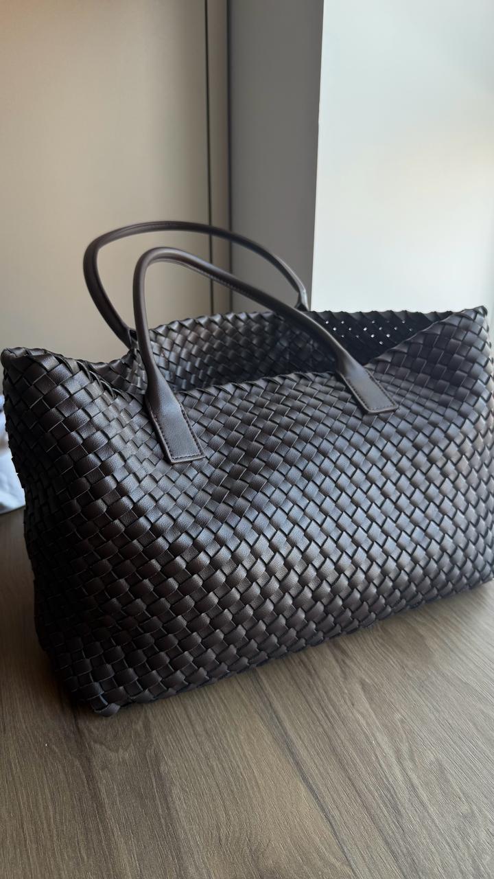 Сумка кожа плетенная