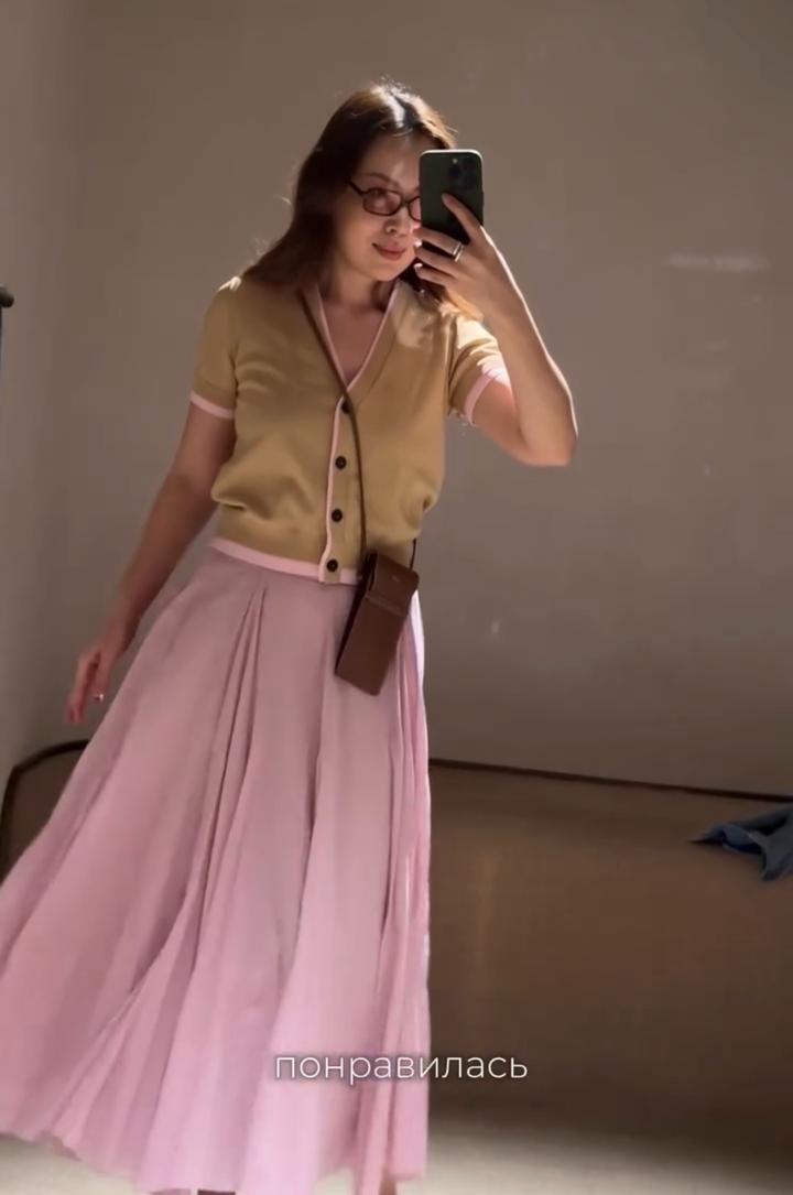 Стильная юбка Zara 100% хлопок L