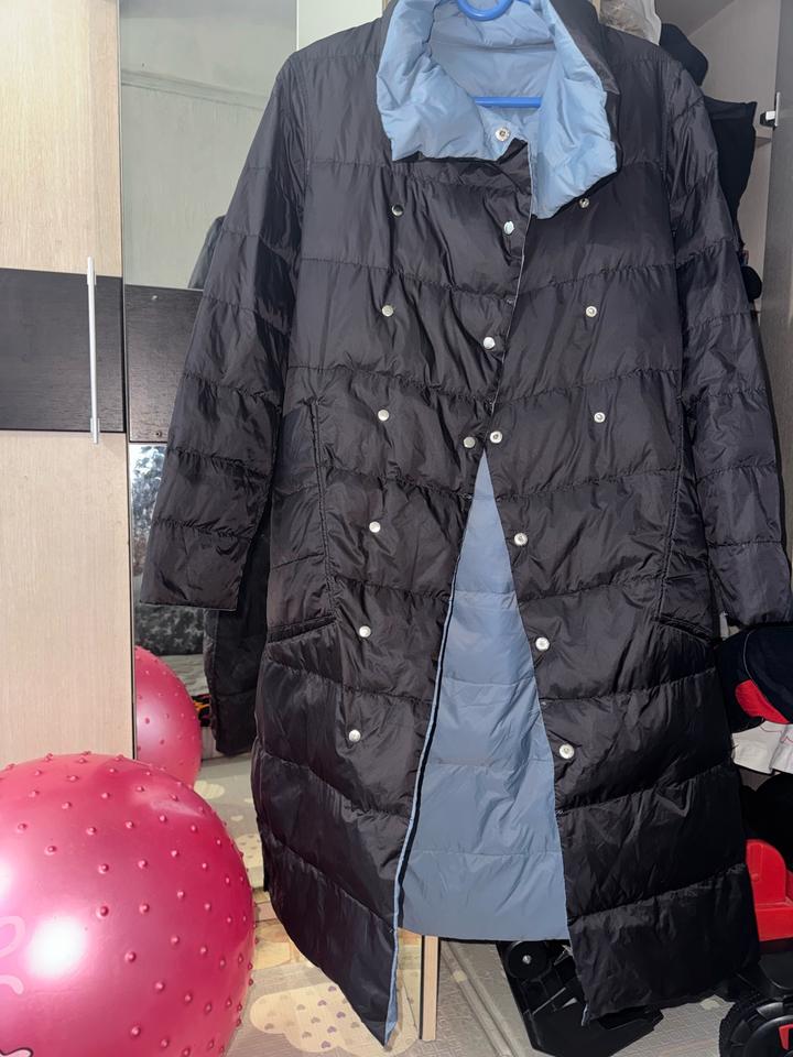 Женский тонкий пуховик с утиным пухом. Демисезонная