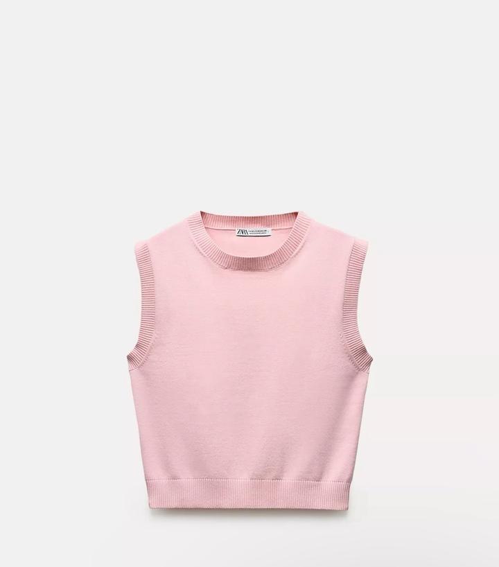 Топ розовый