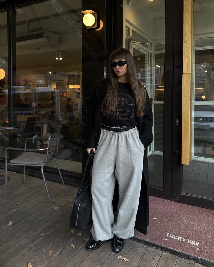 Пальто черное