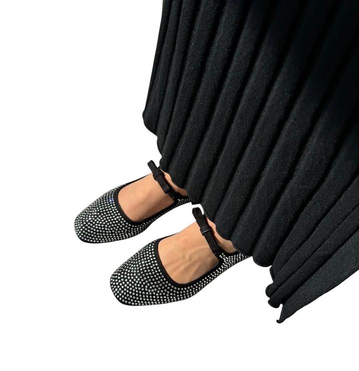 Балетки со стразами