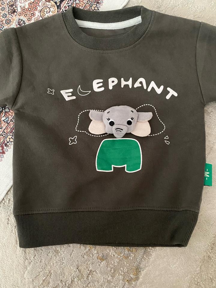 Детский свитшот с аппликацией слоника 🐘