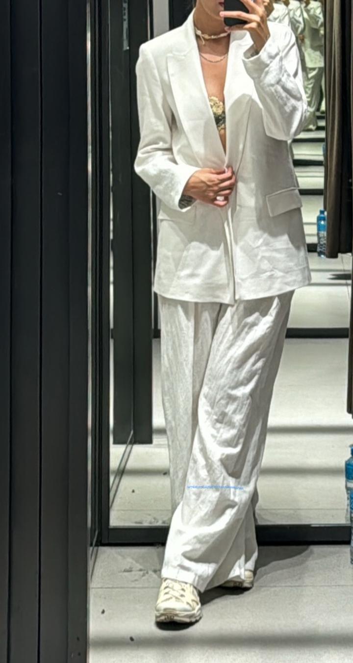 Пиджак zara лен