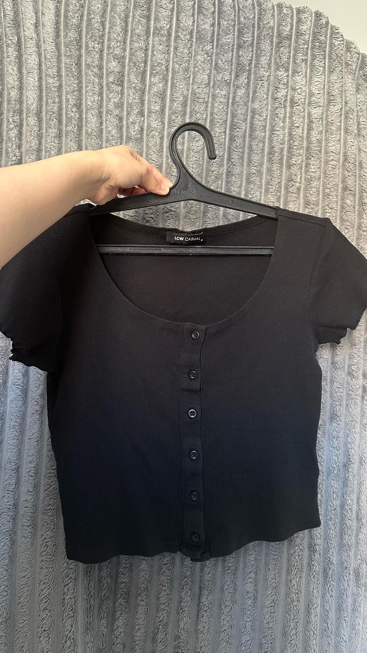 Черный женский топ