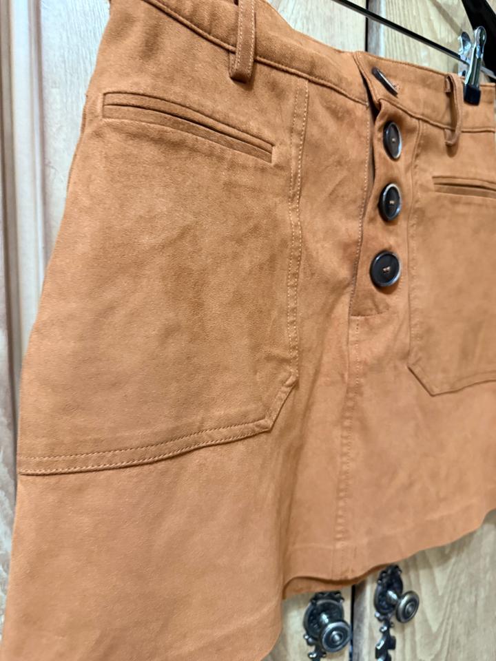 Юбка Zara TRF под замшу
