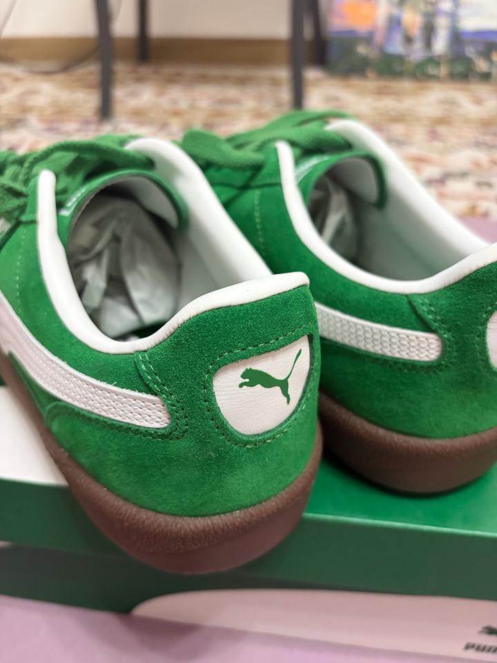 Зеленые кеды кроссовки модель PUMA Palermo