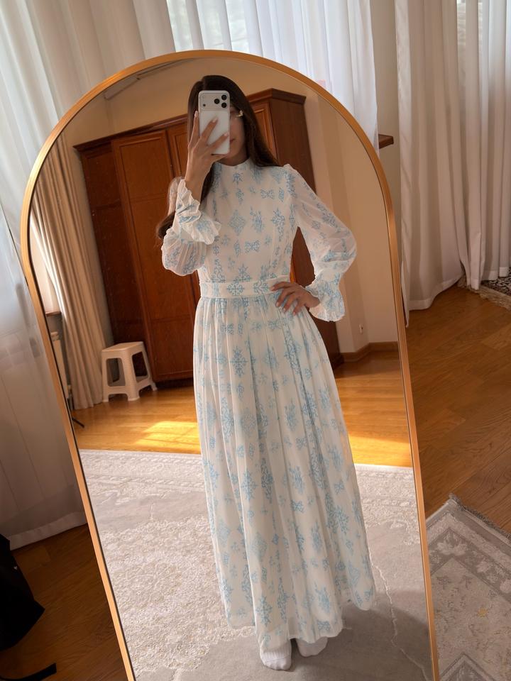 Платье с казахским оргаментом