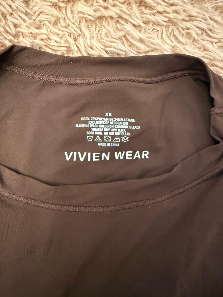 Коричневое боди vivien wear