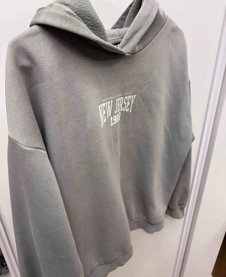 Толстовка худи кофта серая DeFacto