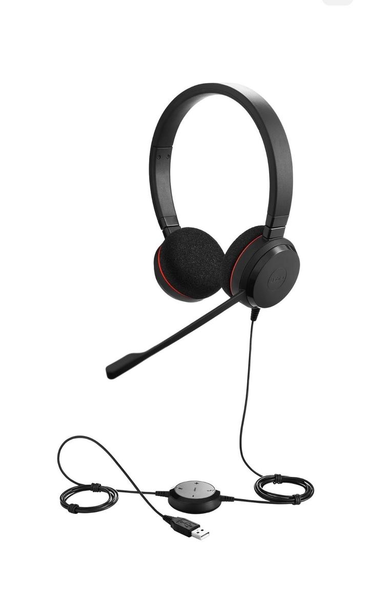 Наушники Jabra Evolve 20 MS Stereo черный